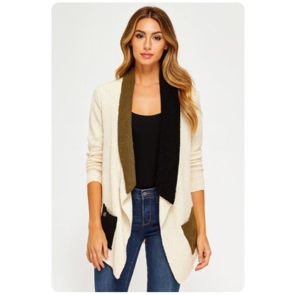 Margaret Winters New York Sweater Brown Cardigan Made in USA Womens Size S - Picture 1 of 6